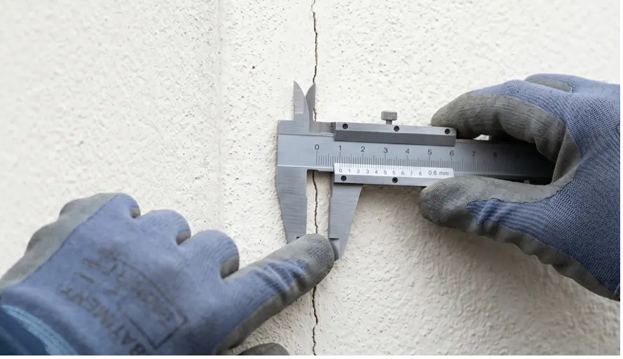 Expertise fissures dans le nord de la France, relevé méthodique et mesure des désordres structurels
